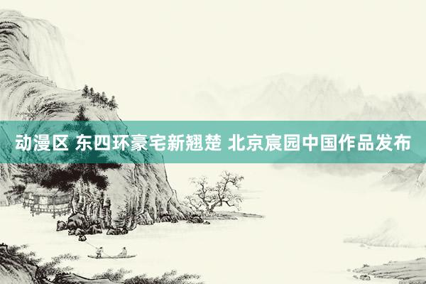 动漫区 东四环豪宅新翘楚 北京宸园中国作品发布