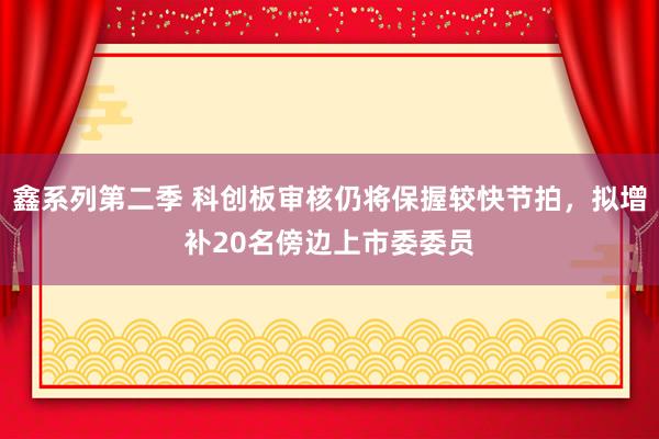 鑫系列第二季 科创板审核仍将保握较快节拍，拟增补20名傍边上市委委员