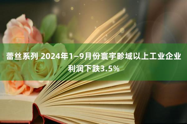 蕾丝系列 2024年1—9月份寰宇畛域以上工业企业利润下跌3.5%