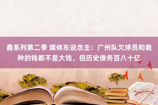 鑫系列第二季 媒体东说念主：广州队欠球员和栽种的钱都不是大钱，但历史债务百八十亿