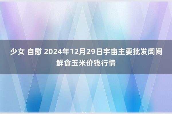 少女 自慰 2024年12月29日宇宙主要批发阛阓鲜食玉米价钱行情