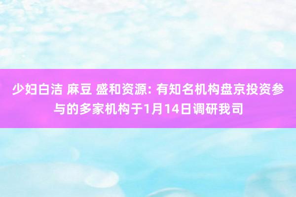 少妇白洁 麻豆 盛和资源: 有知名机构盘京投资参与的多家机构于1月14日调研我司