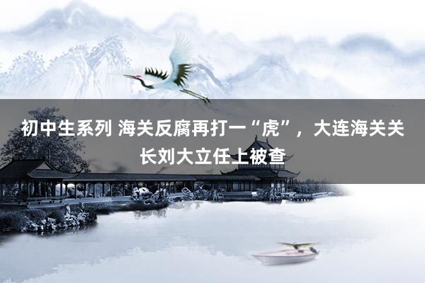 初中生系列 海关反腐再打一“虎”，大连海关关长刘大立任上被查